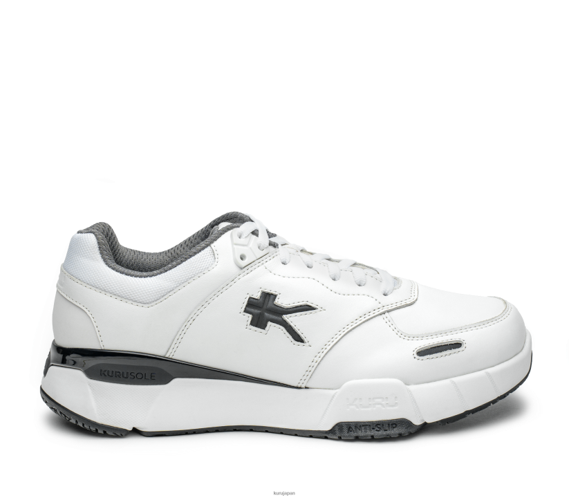 男性 ブライトホワイト/グラファイト Kuru キネティックワイド 靴